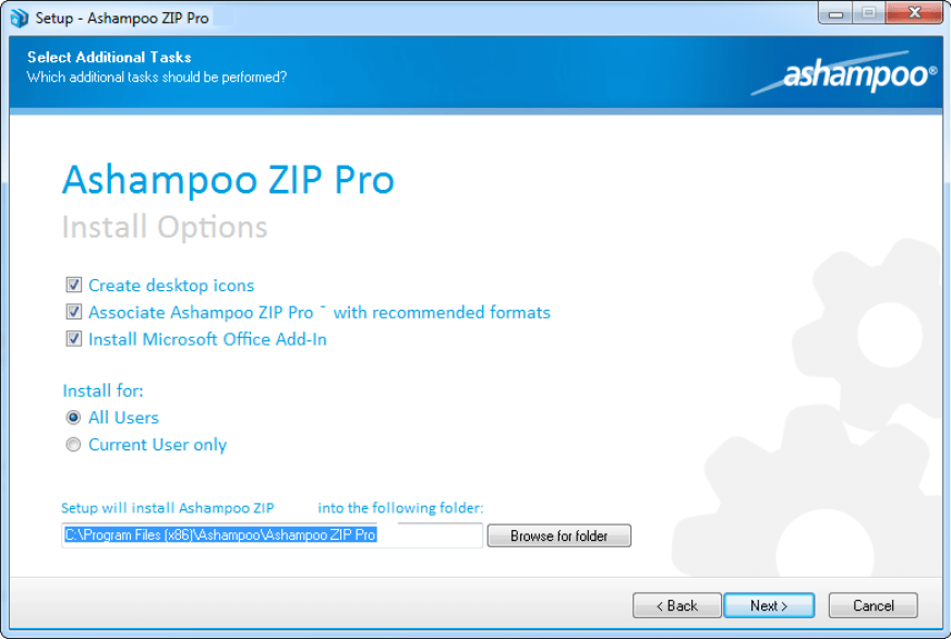 Ashampoo-ZIP-Pro-window