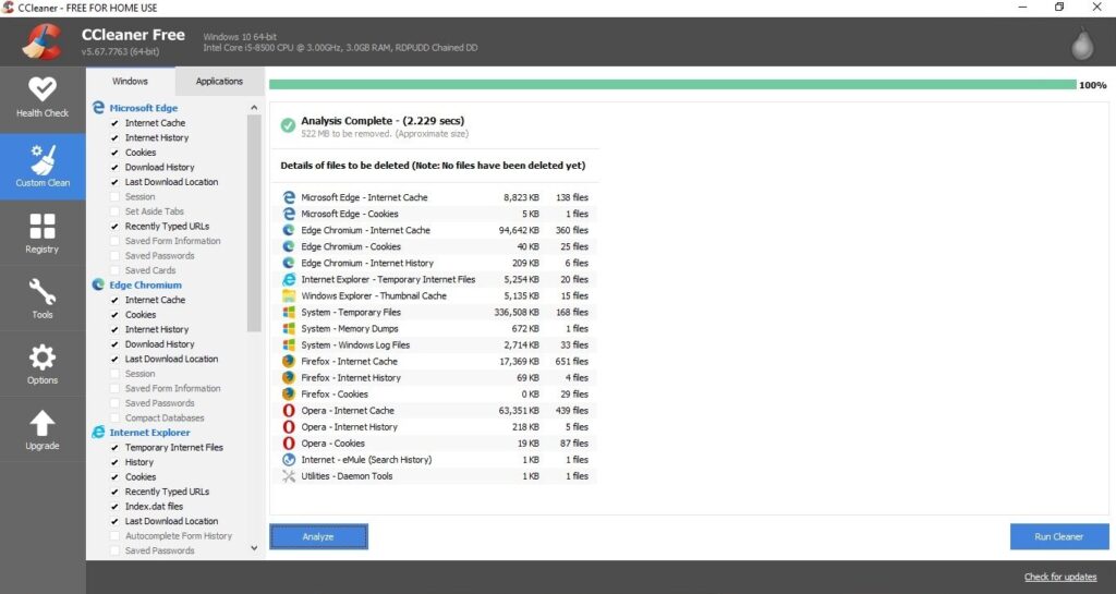 CCleaner Portable free download for PC